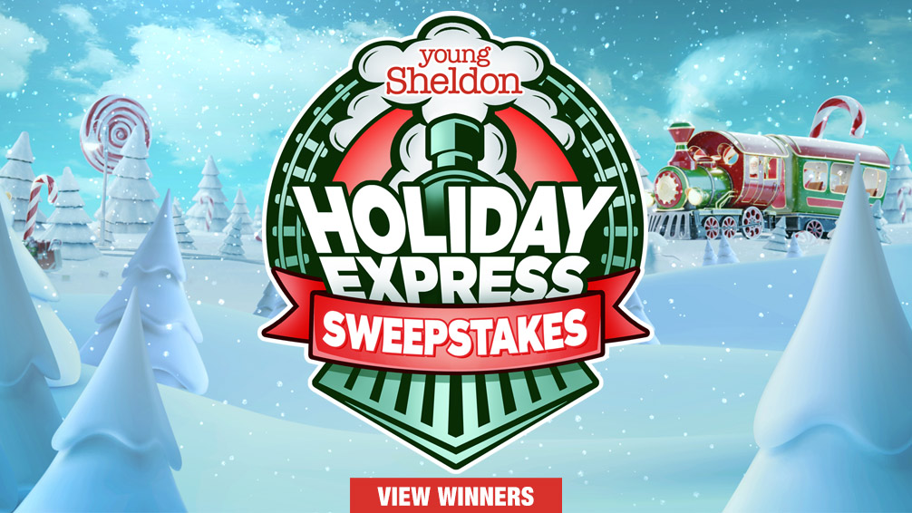 YOUNG SHELDON's Holiday Express Sweepstakes
